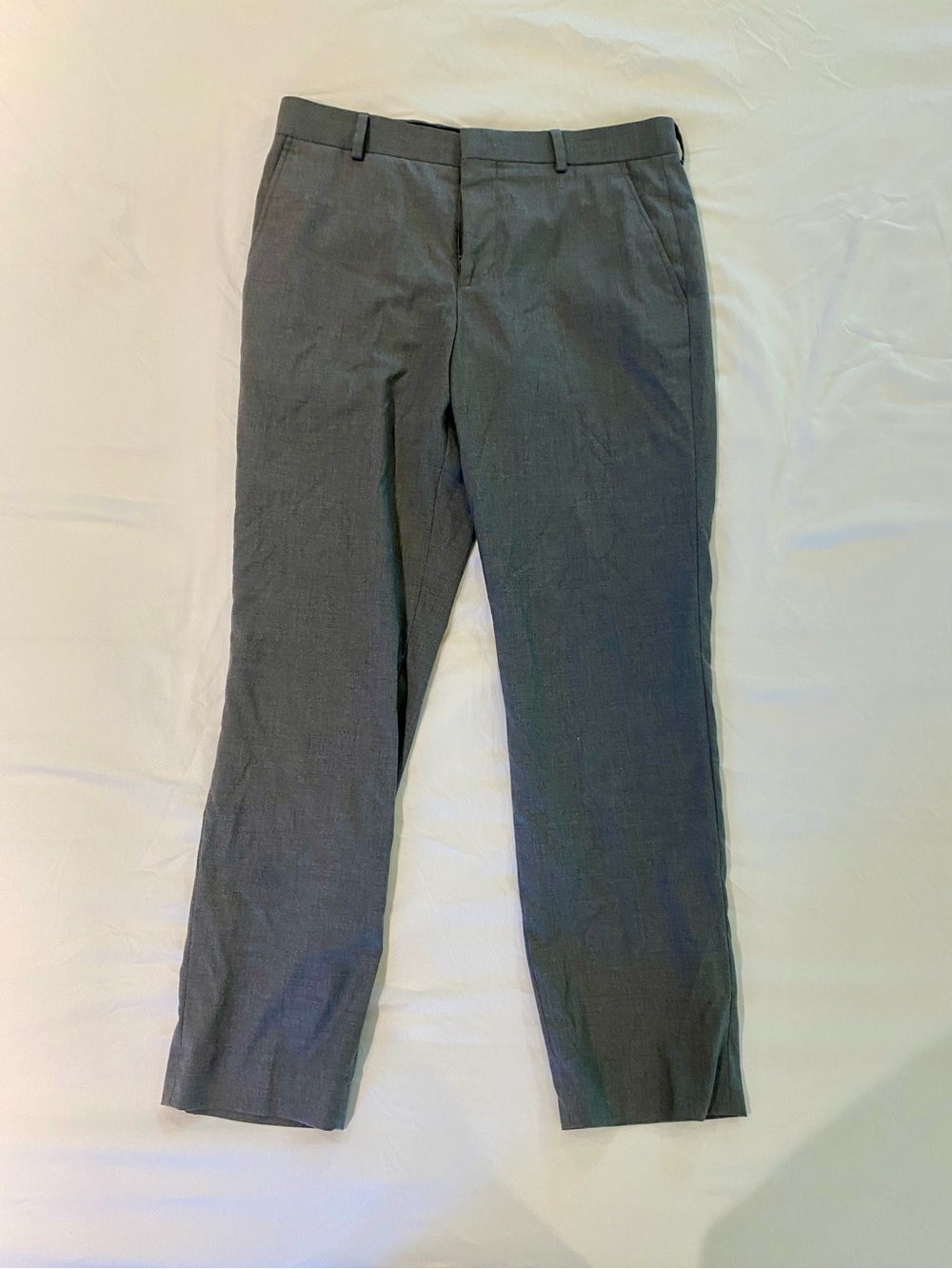 jf j.ferrar Men's Gray Slim Dress Pants